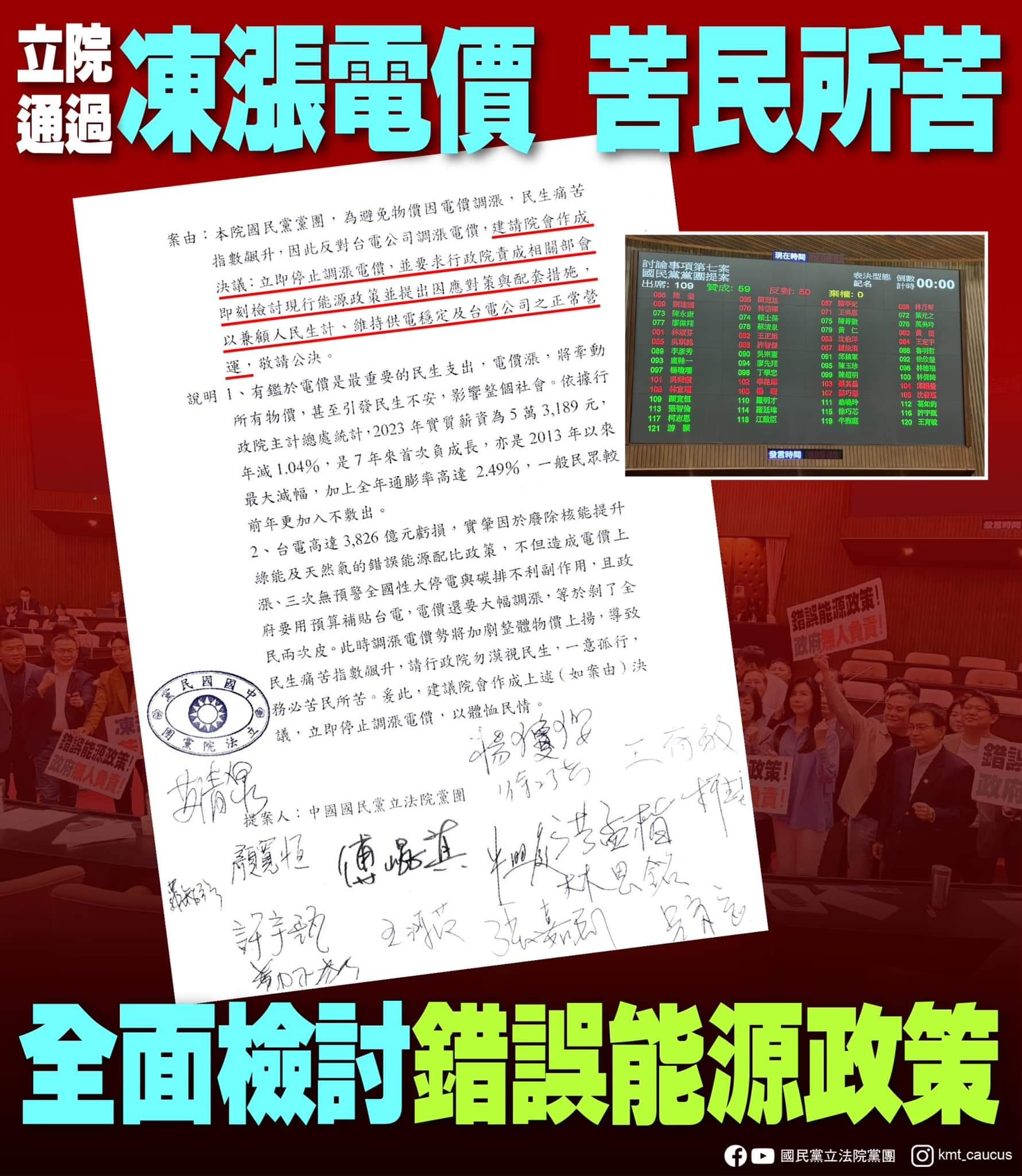 【傅崐萁：電價凍漲成功 民進黨請不要再偷人民的錢】缩略图