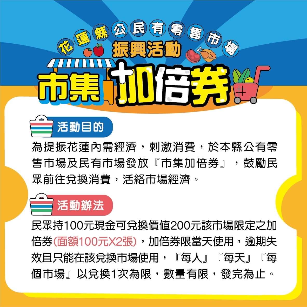 【市集加倍券開始發放  今天沒領到 明天還有喔】缩略图