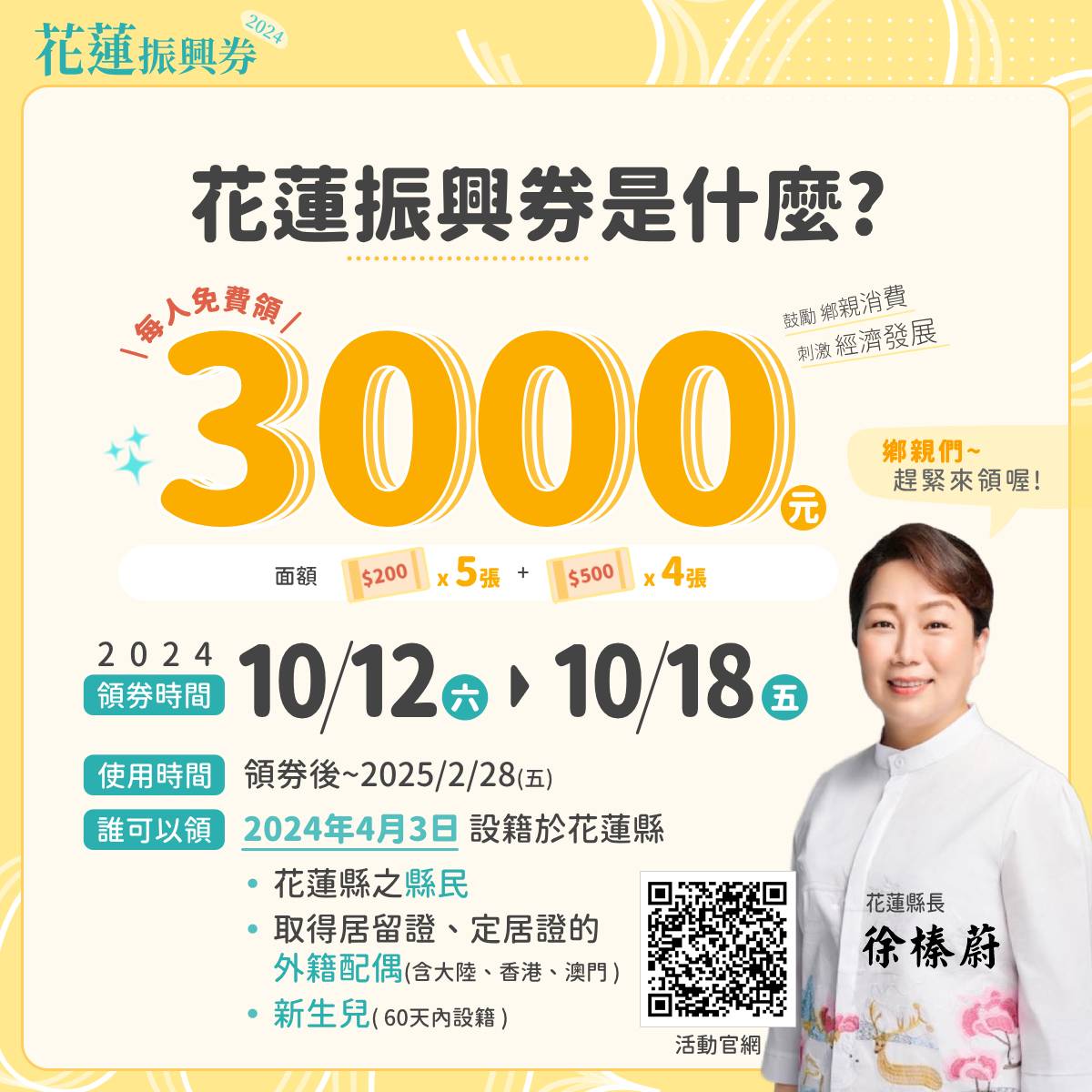 【花蓮振興券即將開跑 10/12起發放 領取攻略看這裡】缩略图