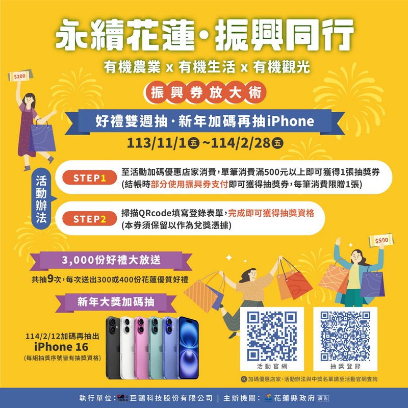 【振興券放大術 消費滿額登錄抽好禮】缩略图