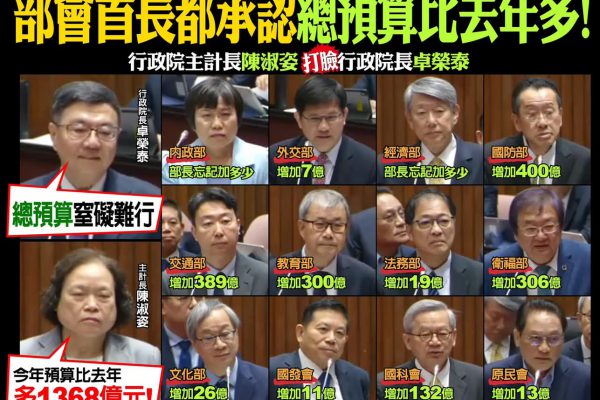 【行政院主計長陳淑姿 打臉行政院長卓榮泰】缩略图