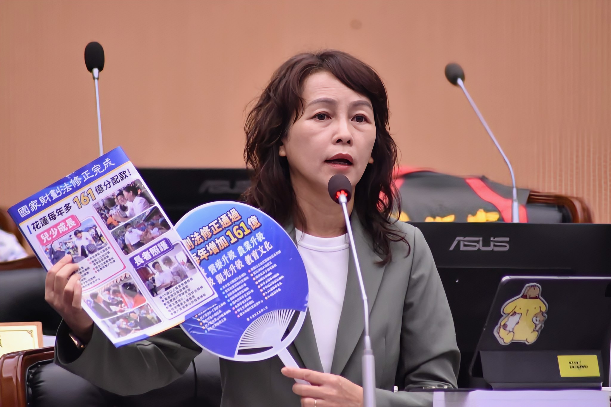 【花蓮縣議員張美慧質疑傅崐萁利用統籌稅資源進行選舉宣傳 呼籲花蓮政府透明施政】缩略图