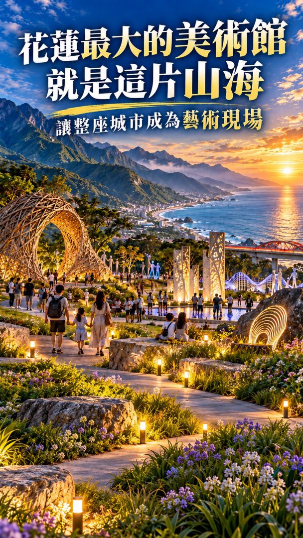 【花蓮最大的美術館就是山海 吳建志倡議大型公園與自然地景藝術化轉型】插图1