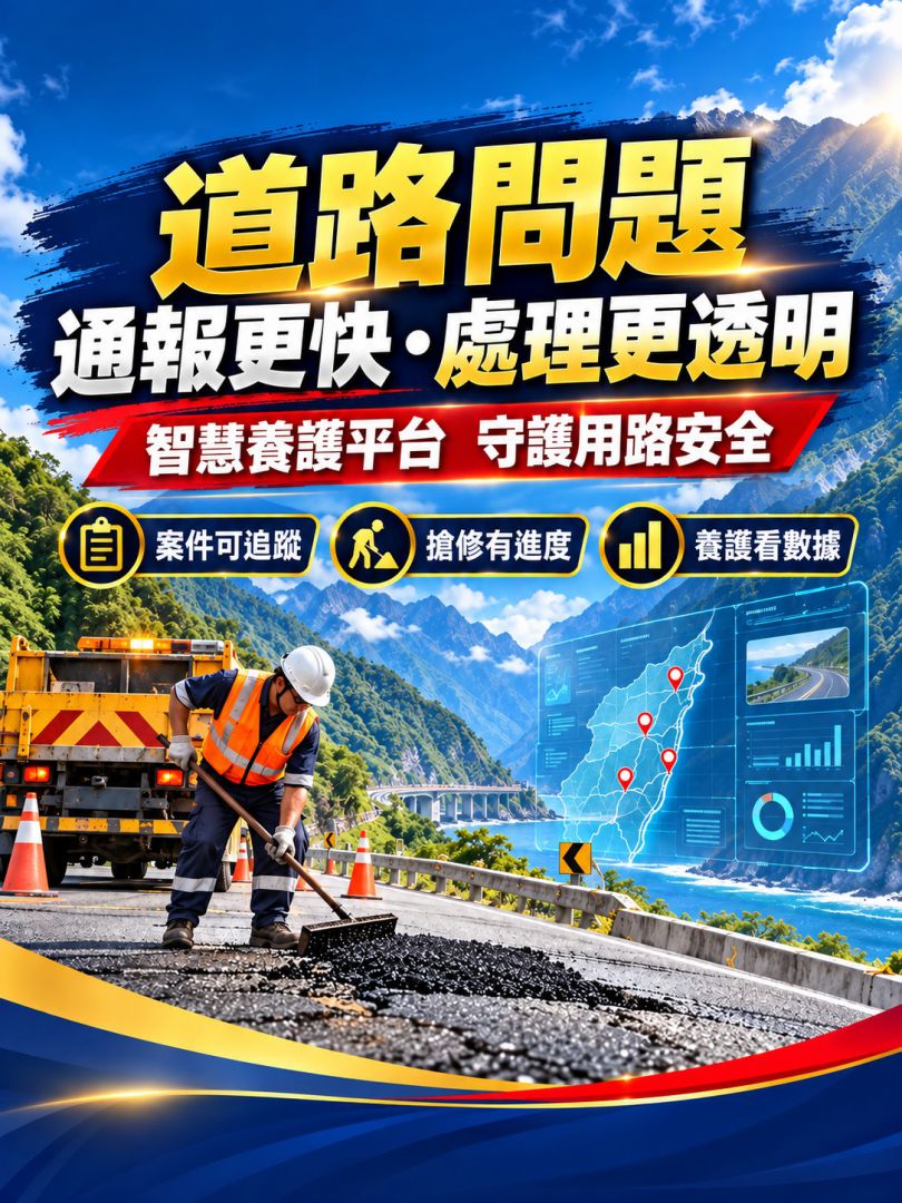 【道路問題通報更快、處理更透明　吳建志：支持智慧養護平台 也要用數據交出成績】插图