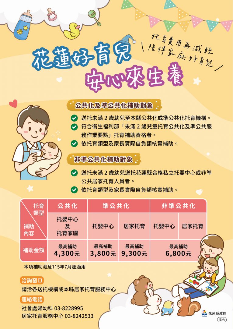 【安心萌芽 花蓮婦幼服務再升級 縣長徐榛蔚打造安心育兒環境 婦幼支持升級計畫說明會】插图3